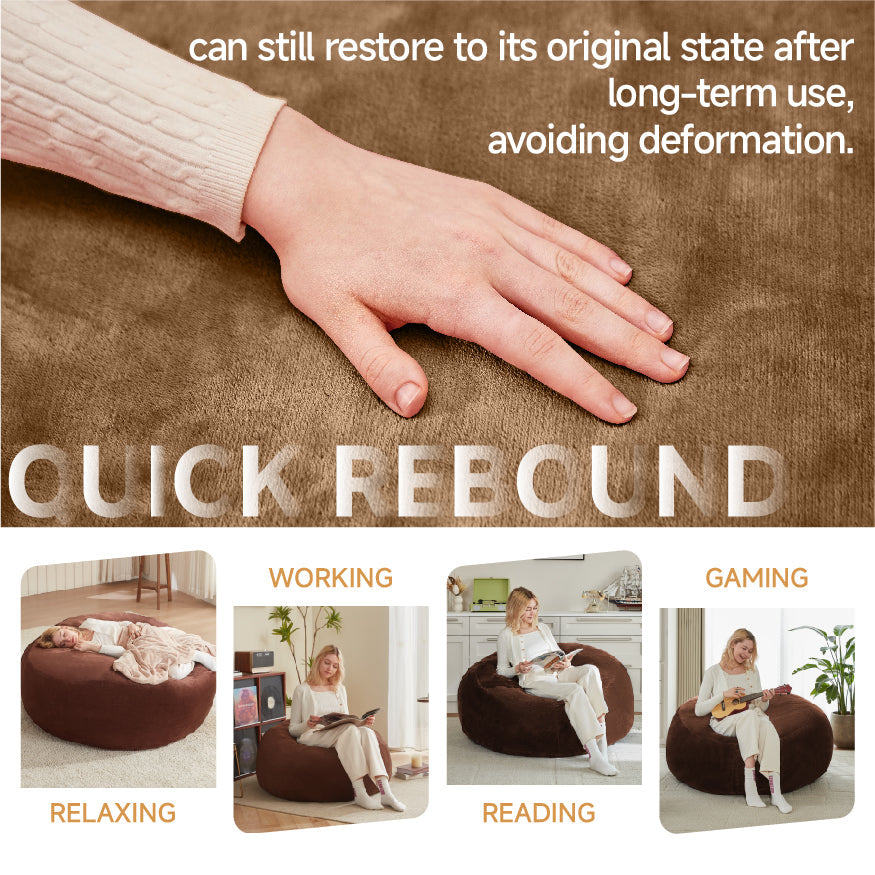 120 Beanbag Chair Sofa for Adults Soft Comfortable Reading