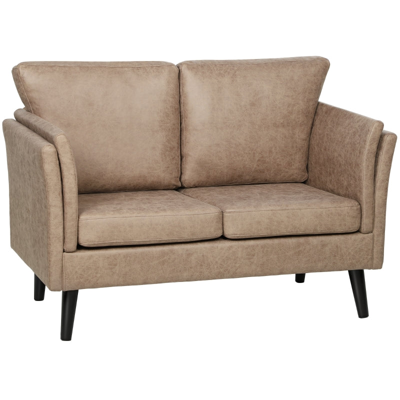 Two-Seater Sofa Leathaire Light Brown