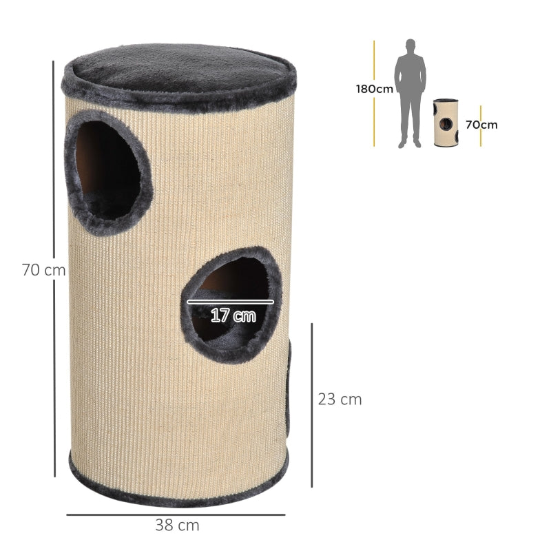 Cat Post Tree, 70cm Height Sisal Activity Center for Indoor Cats
