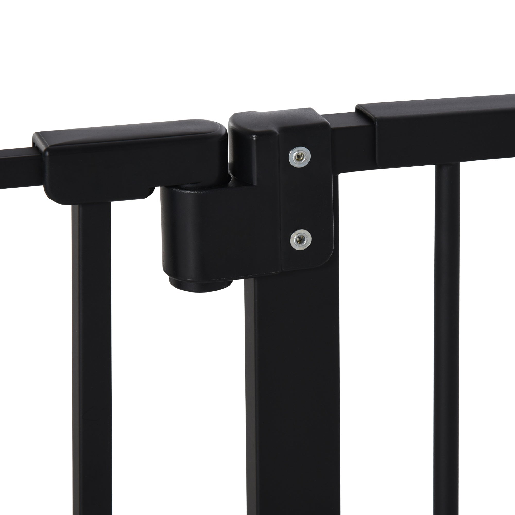 Pet Safety Gate, No Drilling Stair Gate, Metal Plastic, Black