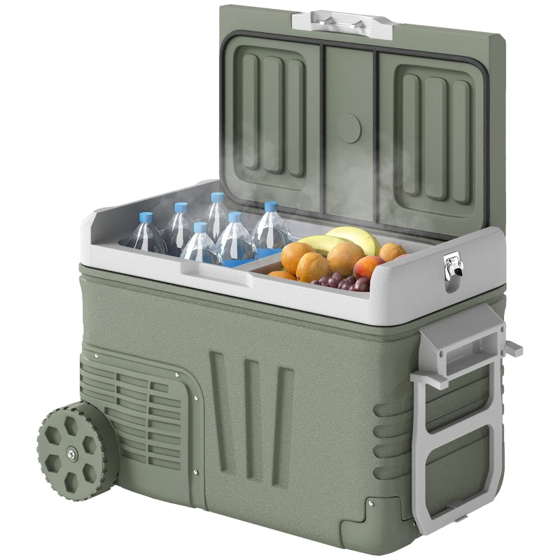 Compressor Cooler Box 33L Electric LED Mini Fridge 12/230V, Green