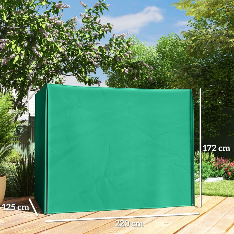 Three-Seater Swing Chair Protective Cover, 220 x 125cm, Green
