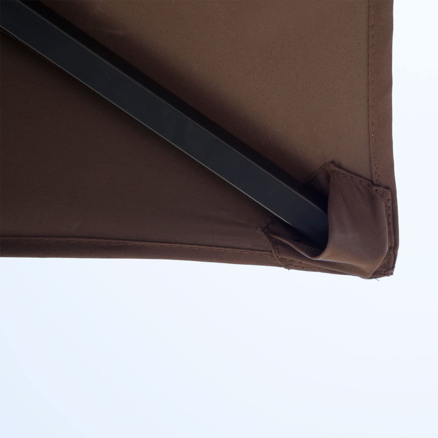 BBQ Gazebo, Garden Tent, Double Roof, Coffee Brown and Black