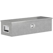 Tool box storage box, with side handles lock and keys, aluminum