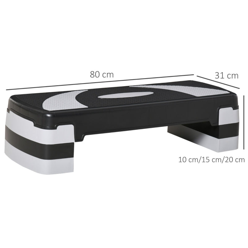 Step Board Aerobic Stepper, höhenverstellbar, Fitness, 80x31 cm