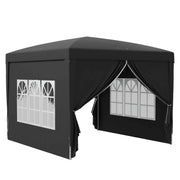 Pop Up Gazebo 3x3m Water & UV Resistant Black