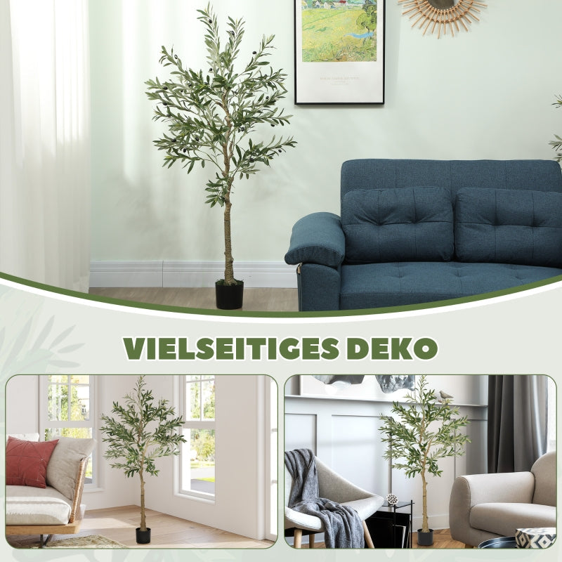 Artificial Olive Tree, 150 cm, 720 Leaves, Green