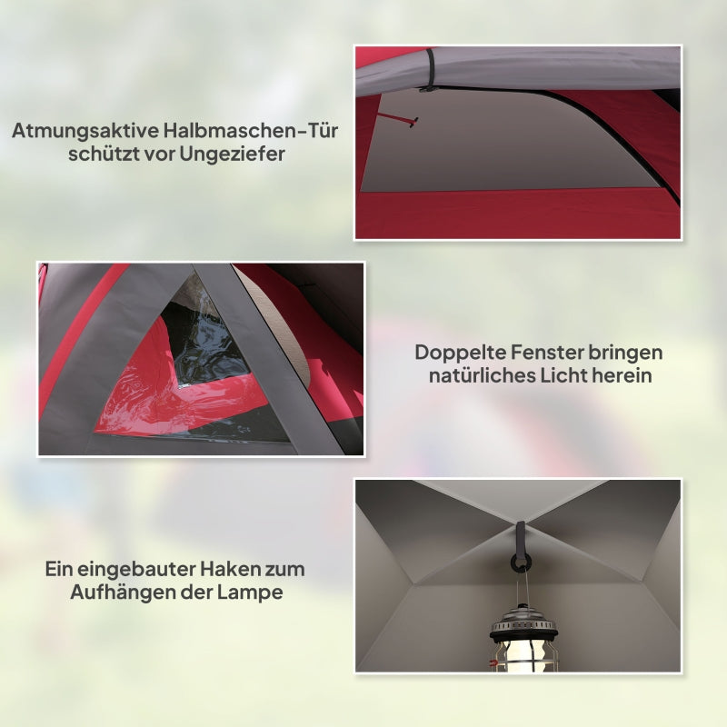 camping tent 3 person lightweight waterproof UV 50+ dome