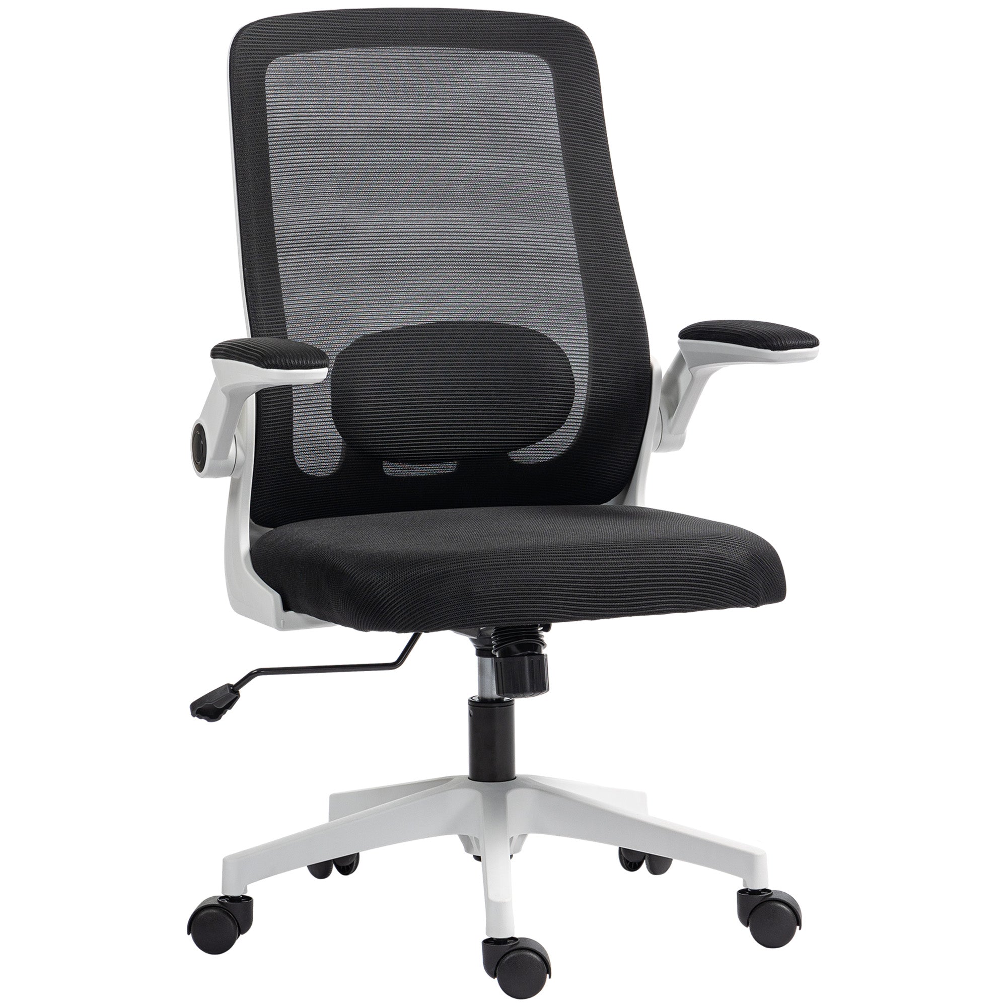 Mesh Back Office Chair, Adjustable Swivel, Black