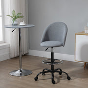 Ergonomic Drafting Chair Adjustable Height 360° Swivel Grey