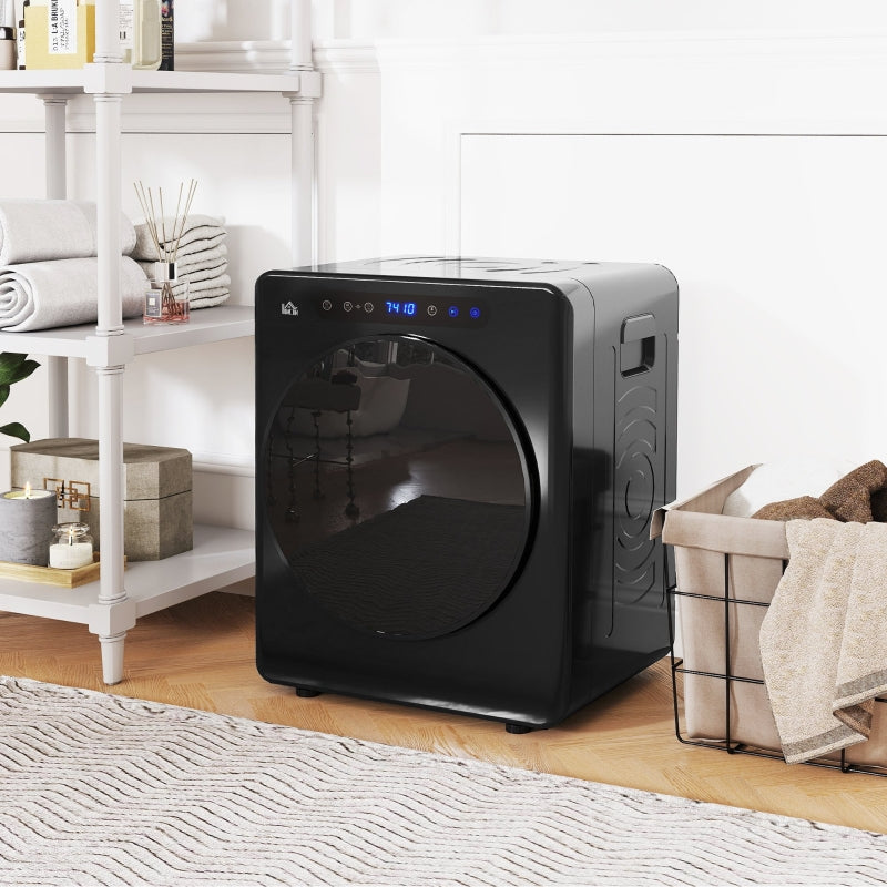 Tumble Dryer, 6 Programs, 4 kg, Compact, Touch Control, Black