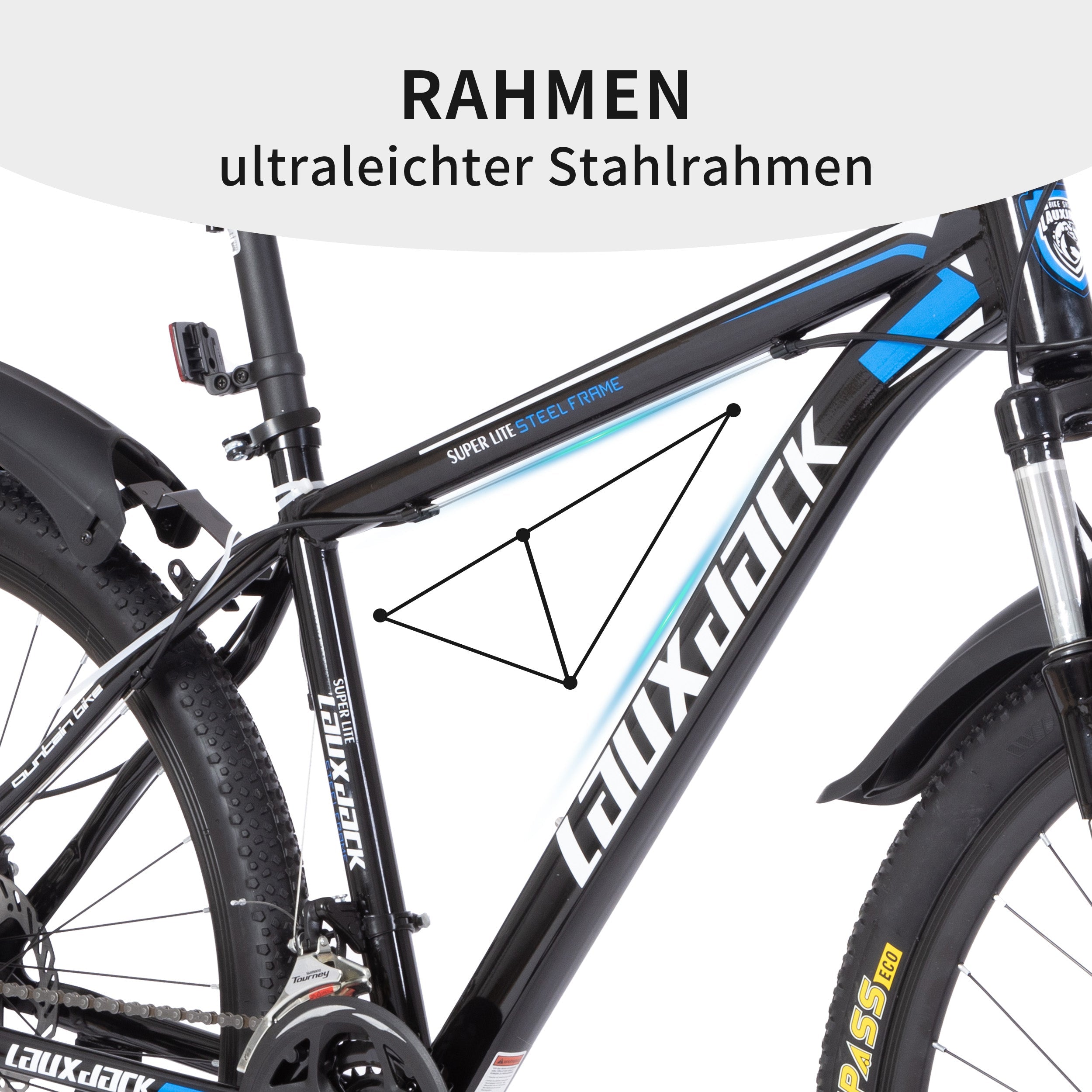 26-inch Hardtail Mountain Bike, 21-Speed Shimano Tourney with Disc Brakes, Steel