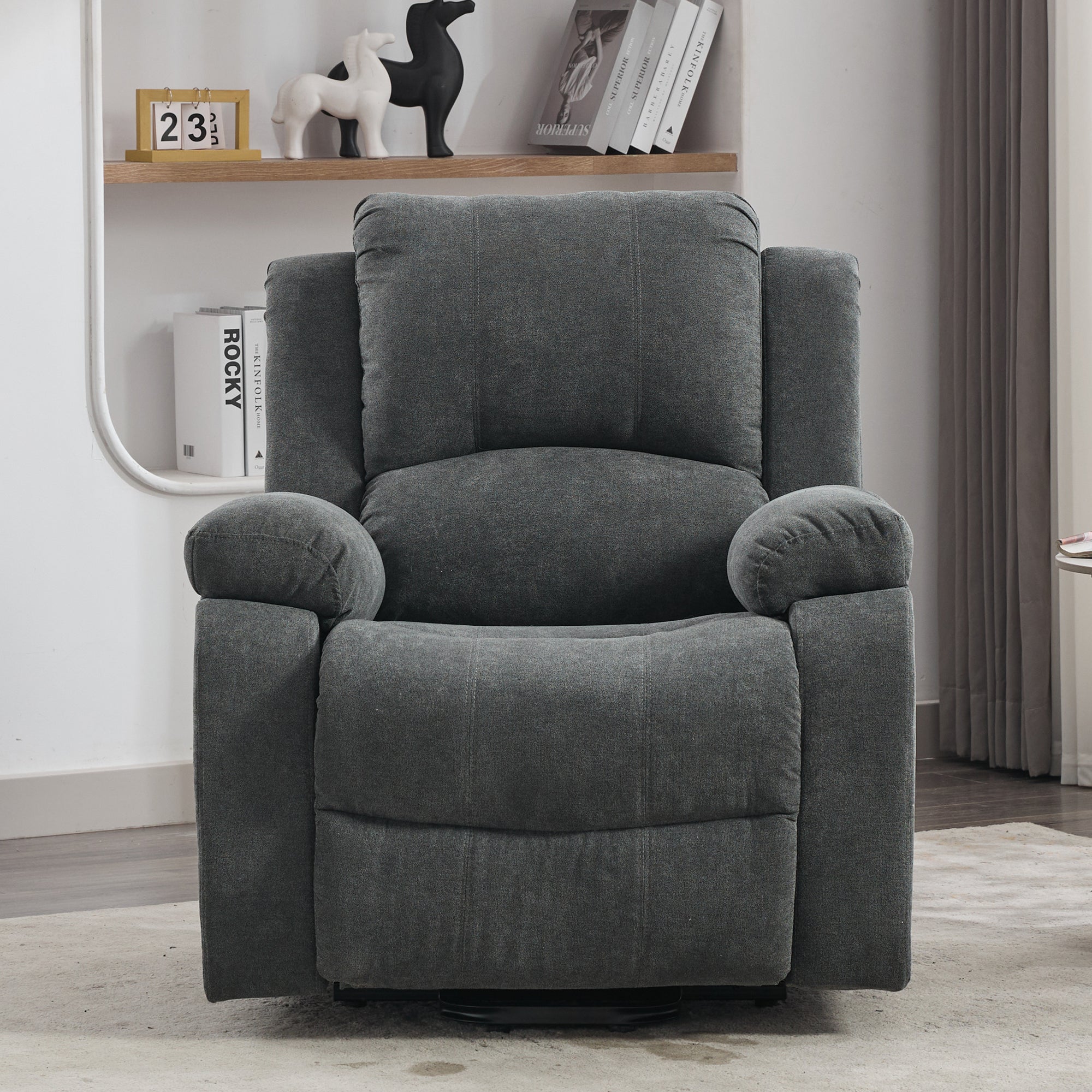 Power Massage Lift Recliner Chair with Heat & Vibration, Heavy Duty Safety Motion, Fabric