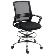 Office Chair, Swivel Rotating Desk, Adjustable Rollable, Black