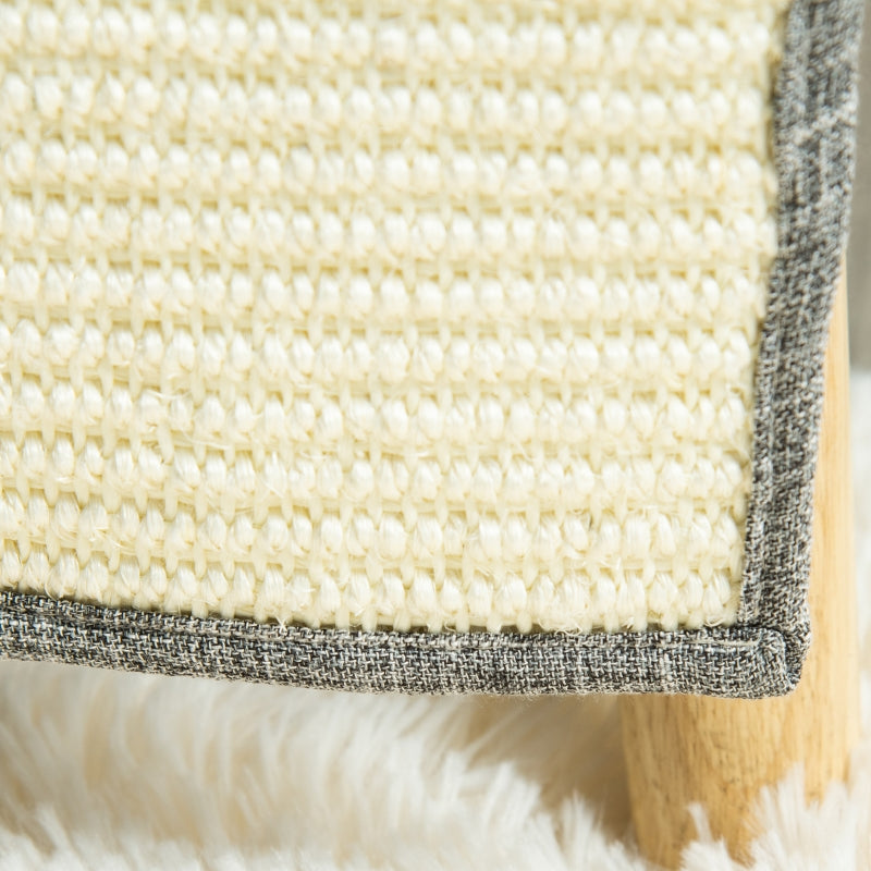 Kratzmatte, 2-teilig Sisal für Katzen, Grau
