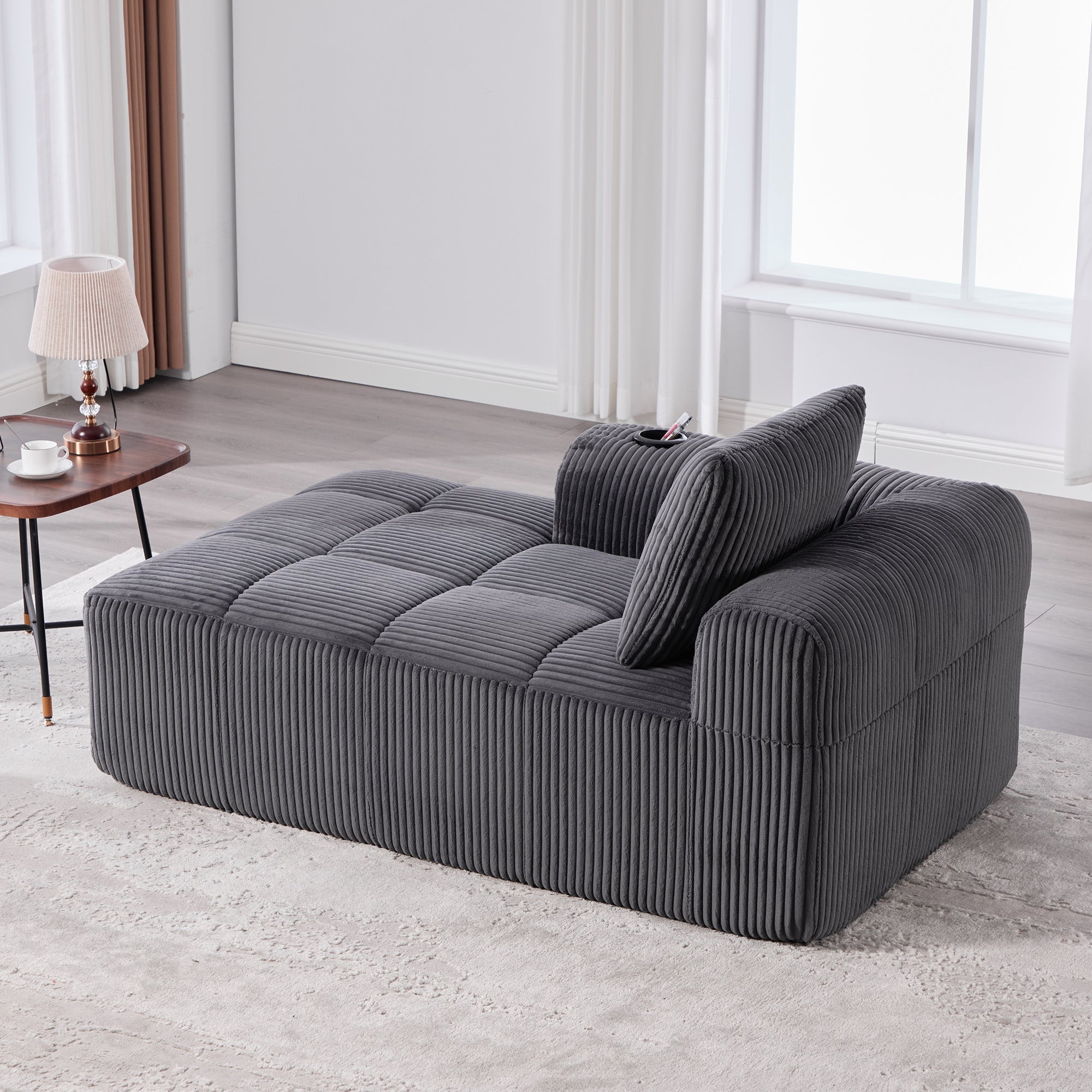 Cozy Recliner Sofa Side Pocket Drink Holder - Corduroy