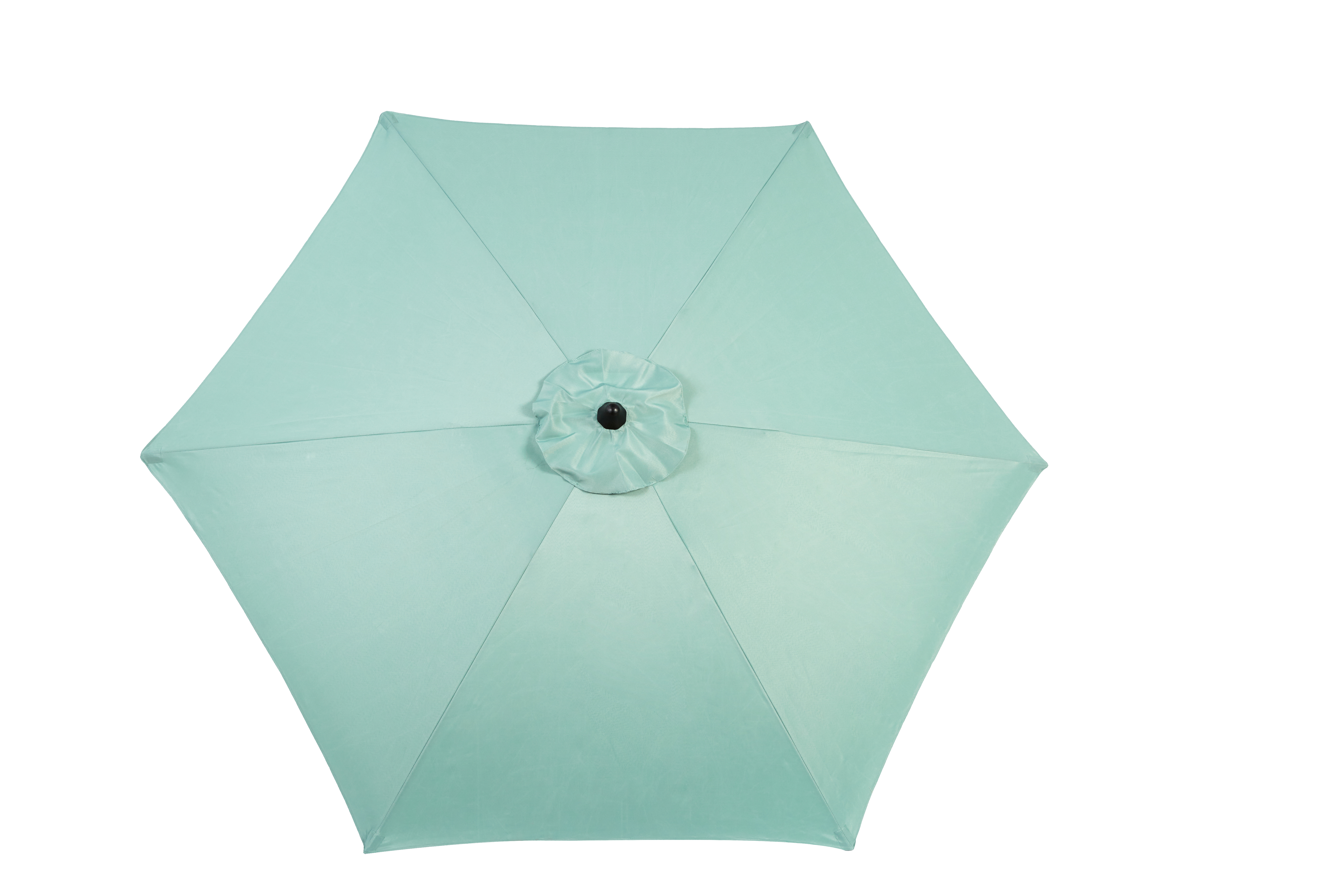 9 Ft Double Sided Outdoor Umbrella, Rectangular Large with Crank, Light Green