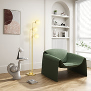 Floor Lamp, Rotatable Lampshades Reading Lamp Bedside Lamp, Gold