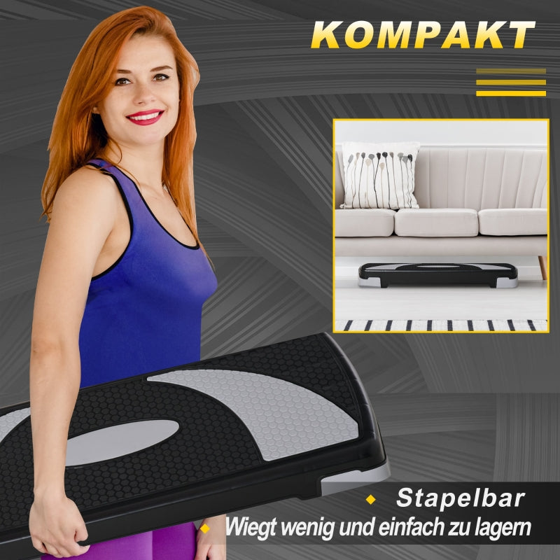Step Board Aerobic Stepper, höhenverstellbar, Fitness, 80x31 cm