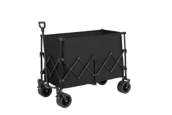 Beach Wagon Collapsible with Big Wheels Heavy Duty Black