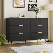 Sideboard with Modern Design, Chest of Drawers, Golden Handles