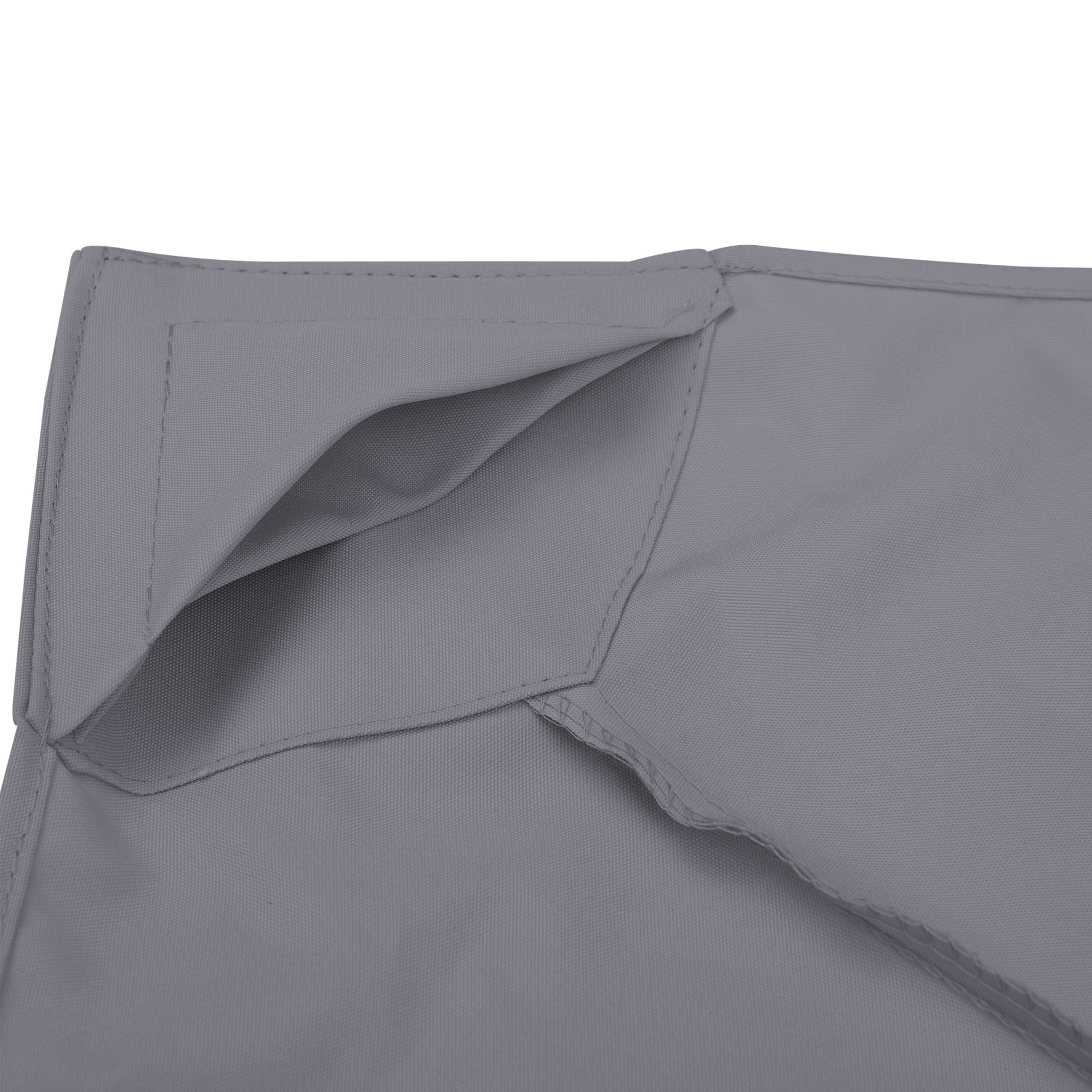 Replacement Roof 3x3m Metal Gazebo Weatherproof Polyester, Dark Grey