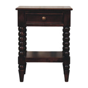 Vienna 1-Drawer Nightstand, Solid Mango Wood