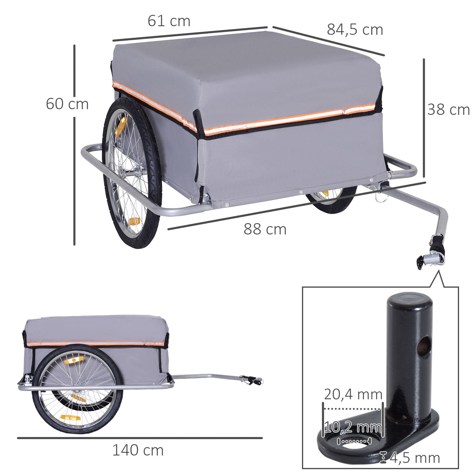 Cargo Trailer Transport Trailer for Bicycles