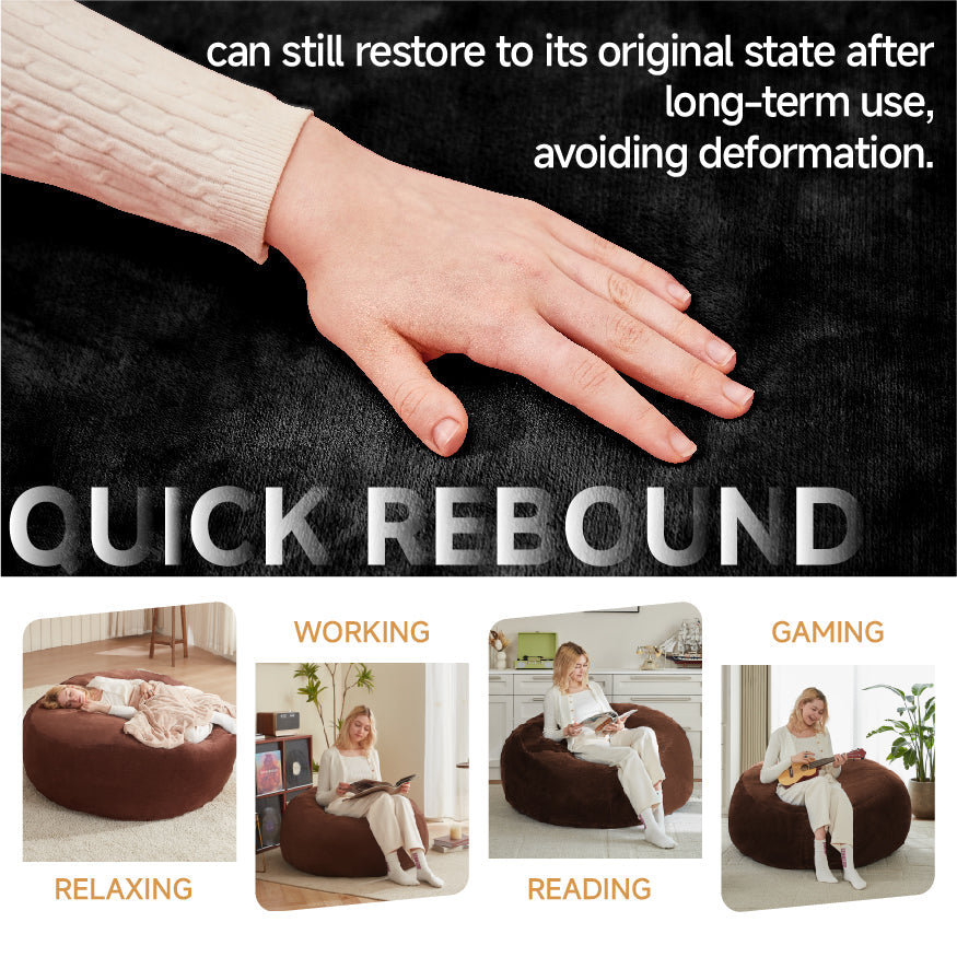 120 Beanbag Chair Sofa for Adults Soft Comfortable Reading Chair