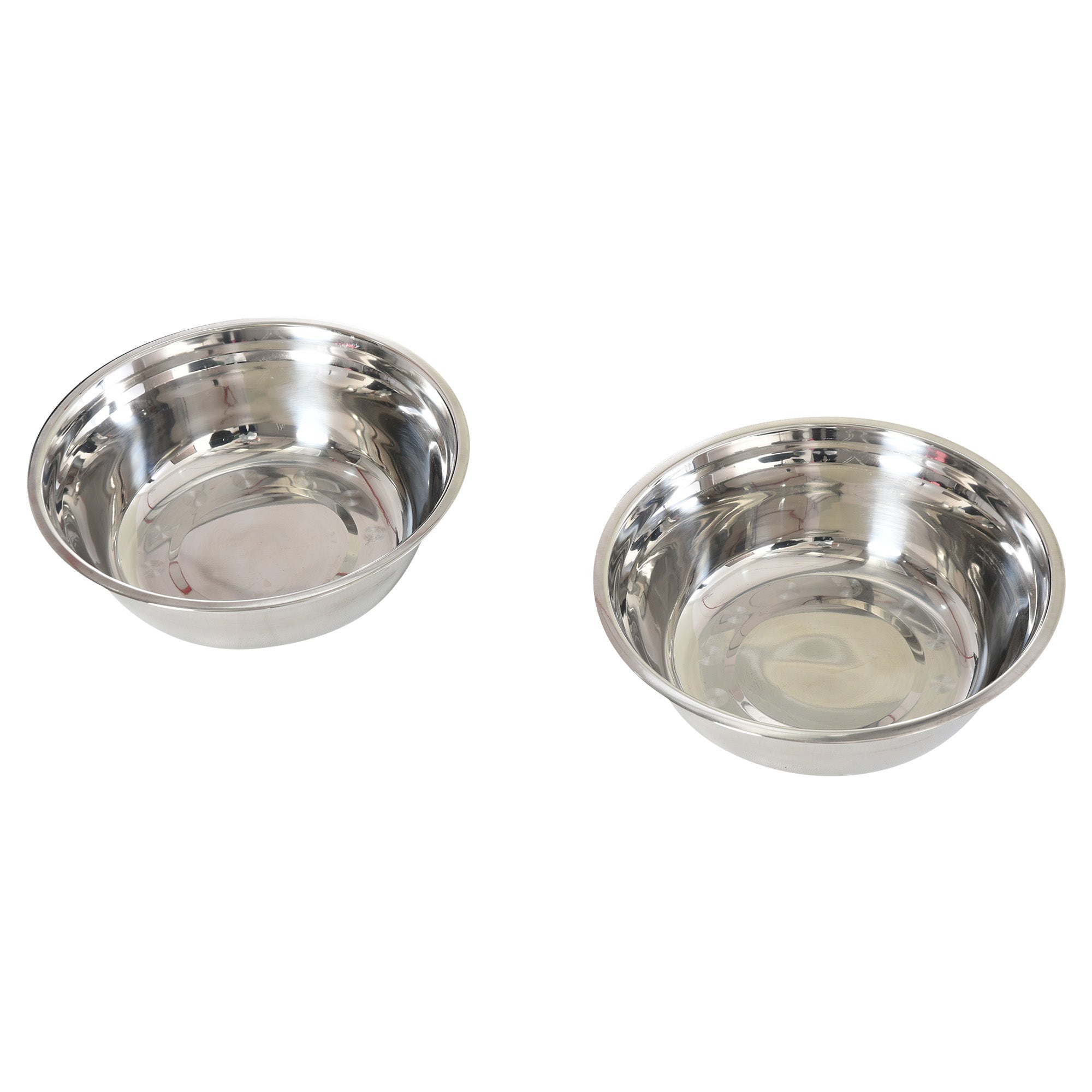 Dog Food Bowl, Elevated Feeder with Storage, 2 Stainless Steel Bowls, Espresso MDF