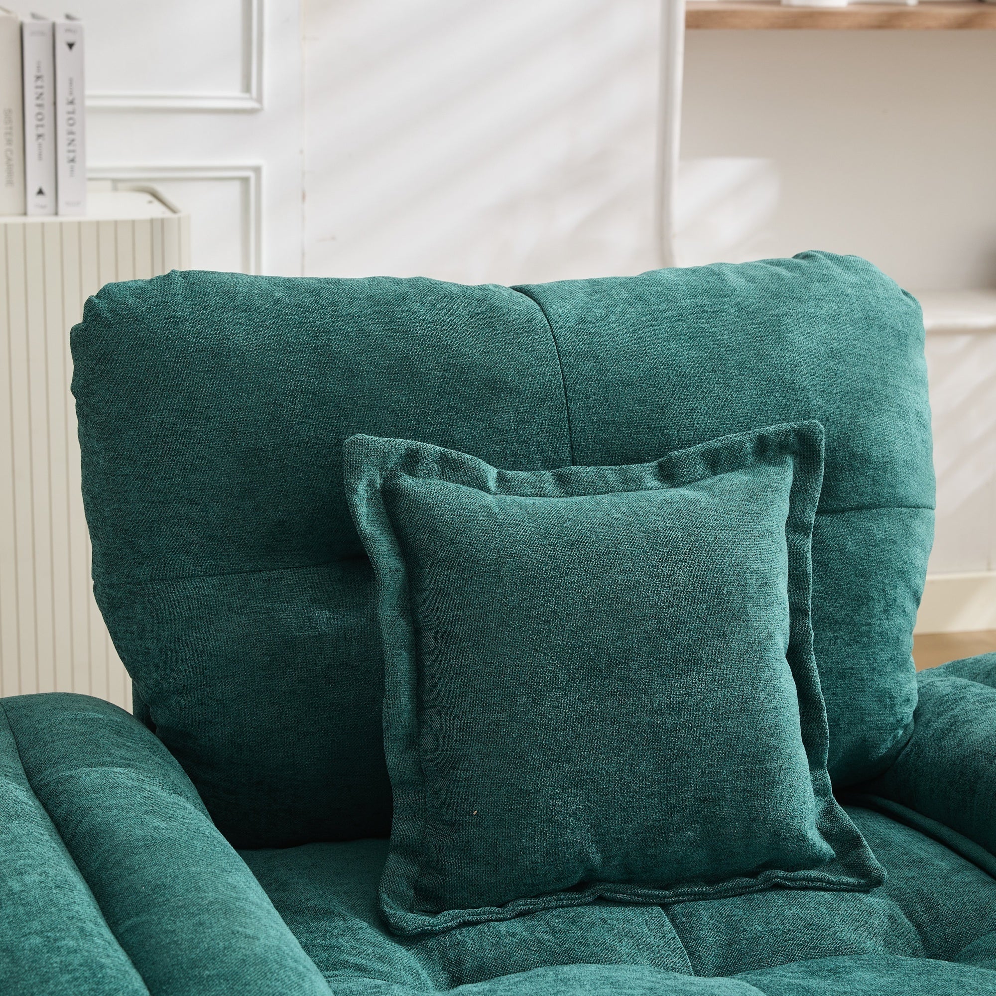 2-Piece Sofa Set with Single Sofa and Loveseat, Deep Seats and Memory Foam, Chenille