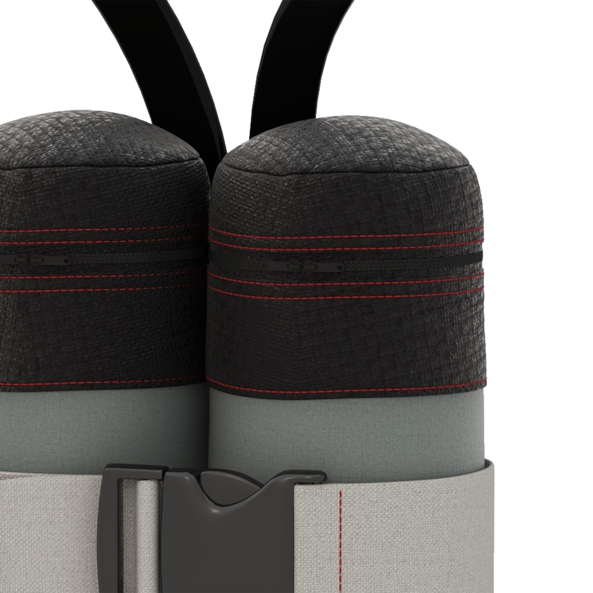 Pavilion Sandbags Set of 4 Robust Weights for Pop-Up, Grey Black Oxford Fabric
