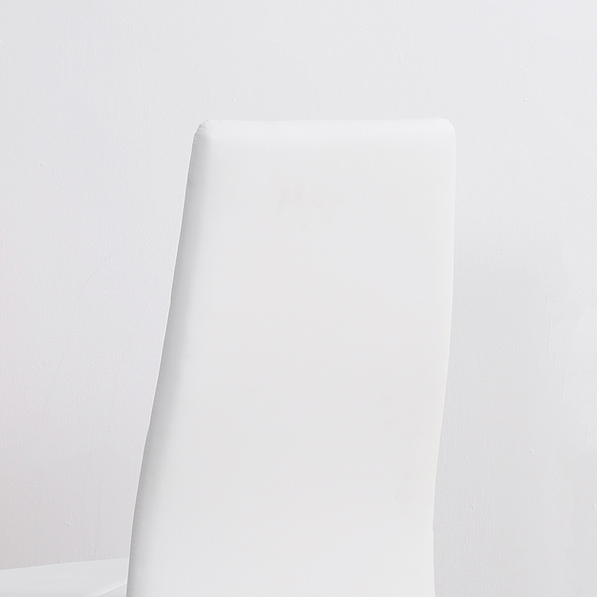 Dining Chair, Set of 4 Upholstered with Steel Legs, Faux Leather, White