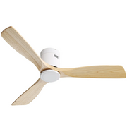 Ceiling Fan 52-Inch, Reversible DC Motor, 3 Solid Wood Blades