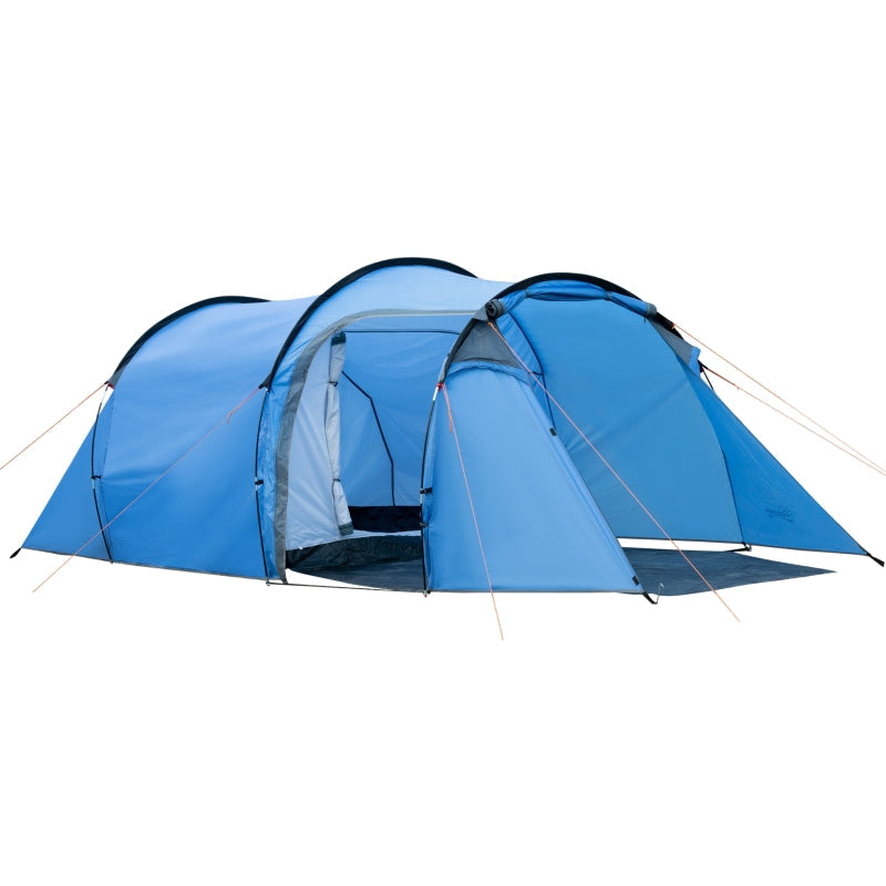 2 Room Tent with Vestibule, Weather-Resistant Camping Tent, Sky Blue