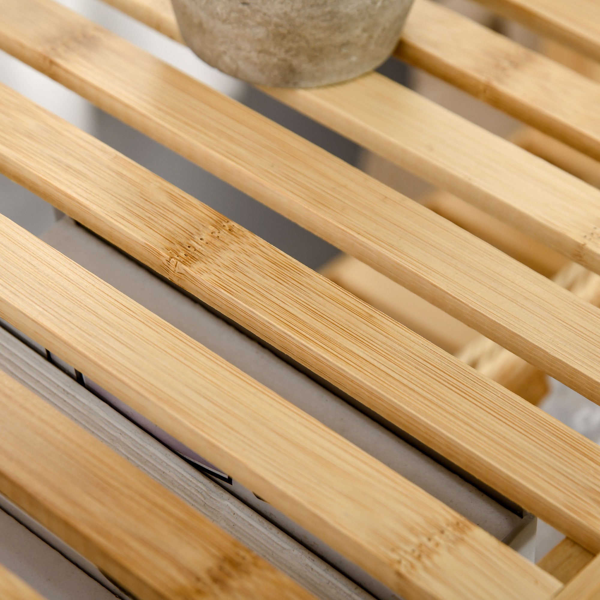 Beach Shelf 4-Tier Bookshelf Bamboo Natural Finish