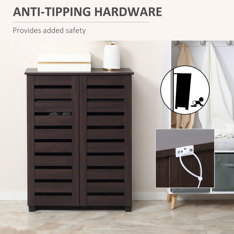 Shoe Storage Cabinet, 15 Pair Capacity, Wood-Effect