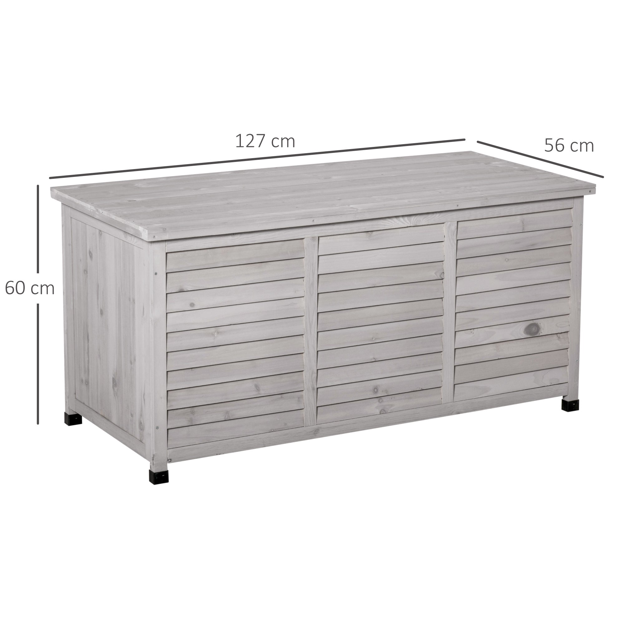 Garden Cabinet Tool Shed Water-Resistant Durable Large Space Gray