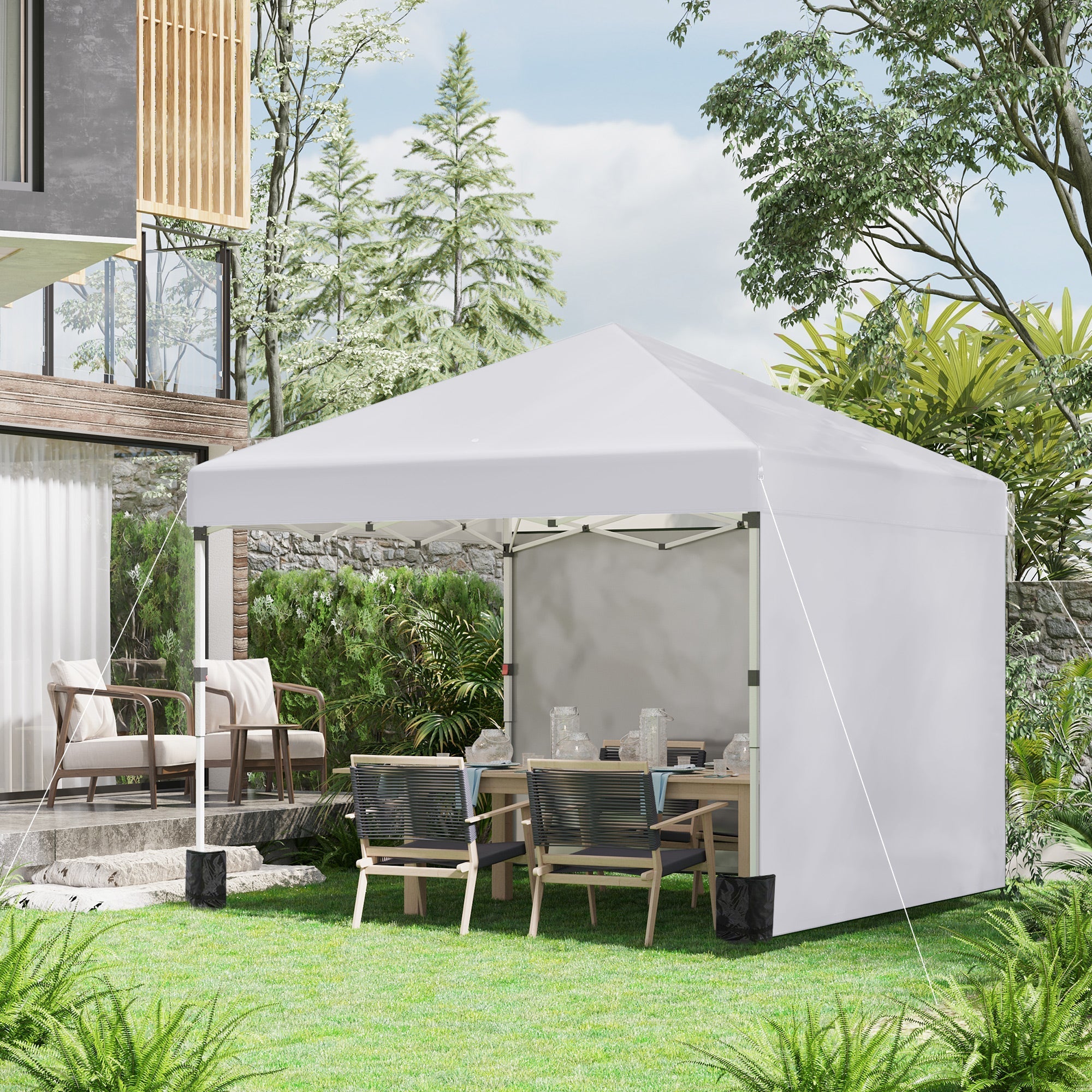 Sandbag for Garden Pavilion Stable Protection Steel White