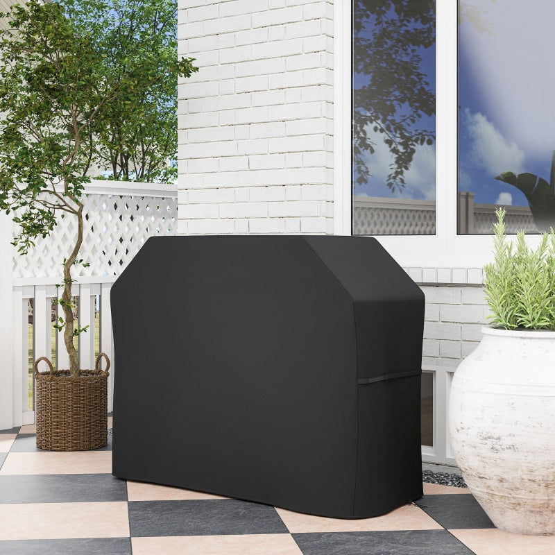 Grill Cover Protective Weatherproof 147x61x120cm - Black