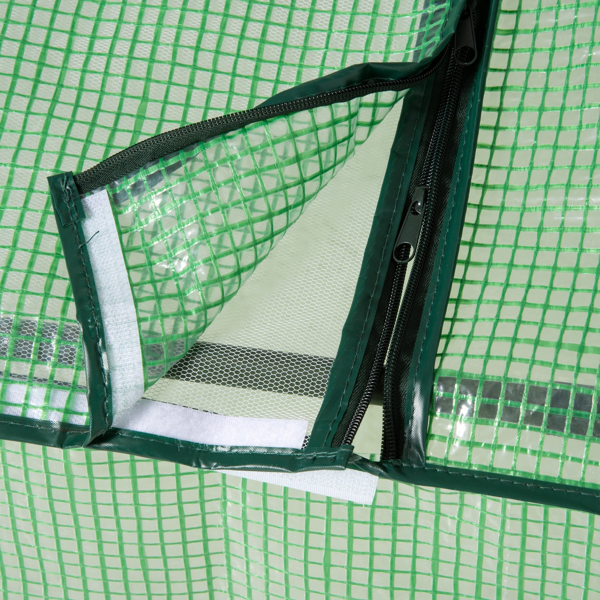 Foil Greenhouse Cold Frame with Window 180x90x70cm - Green