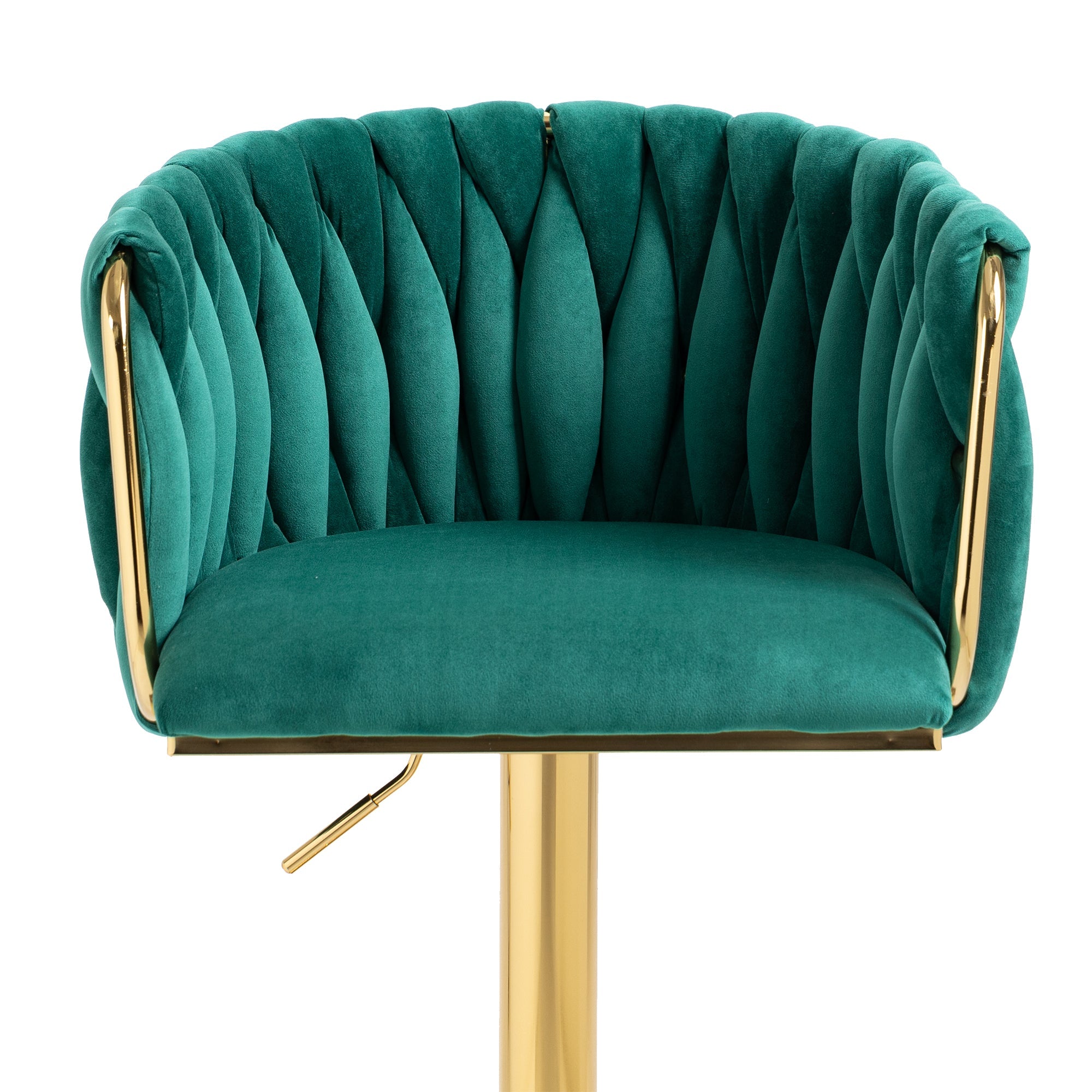 Vintage Bar Stool with Backrest & Footrest, Counter Height Dining Chair