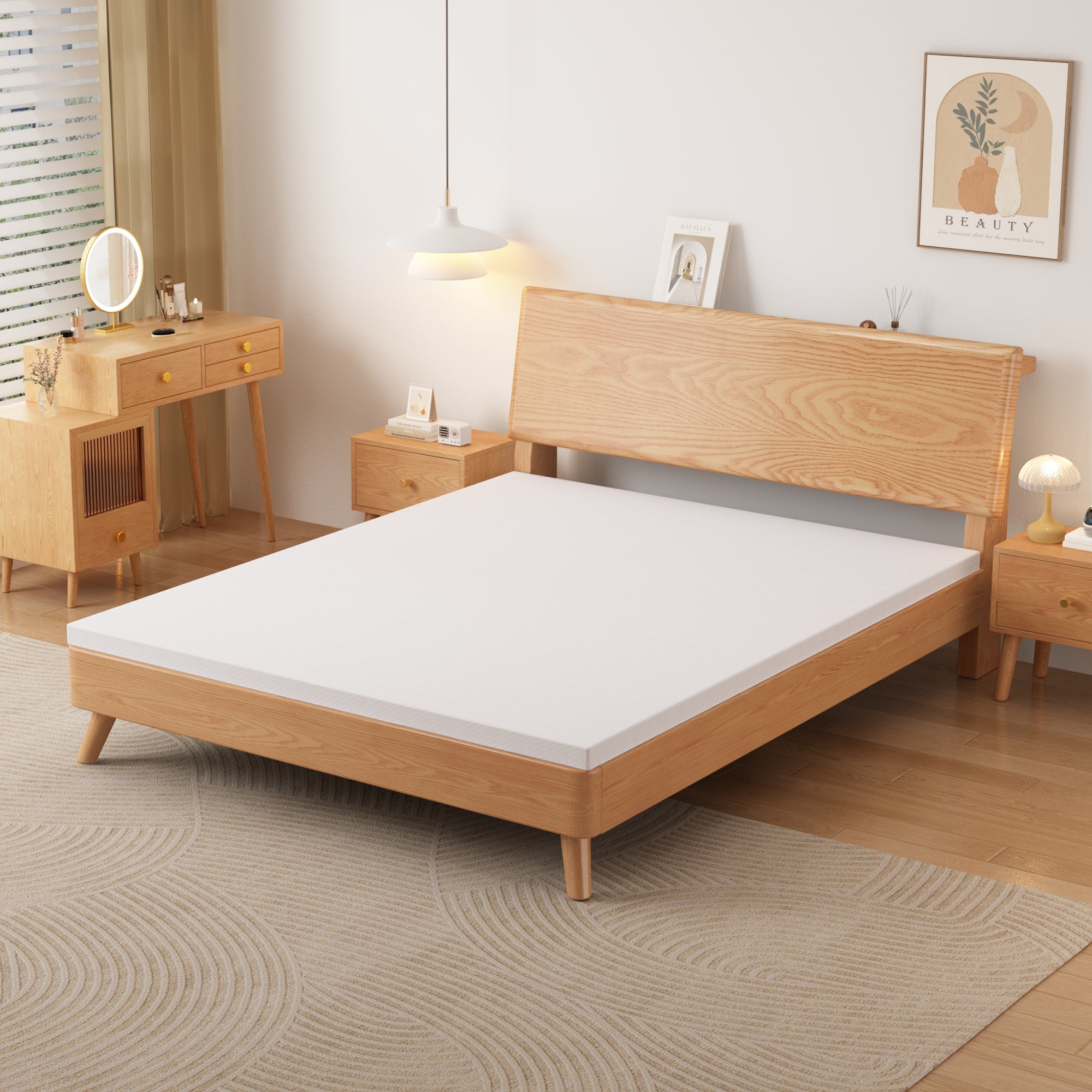 Comfortable Mattress H3 Medium Strength Oeko Tex Certified 120x200cm White