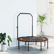 Fitness Trampoline Adjustable Handrail Indoor/Outdoor - Orange