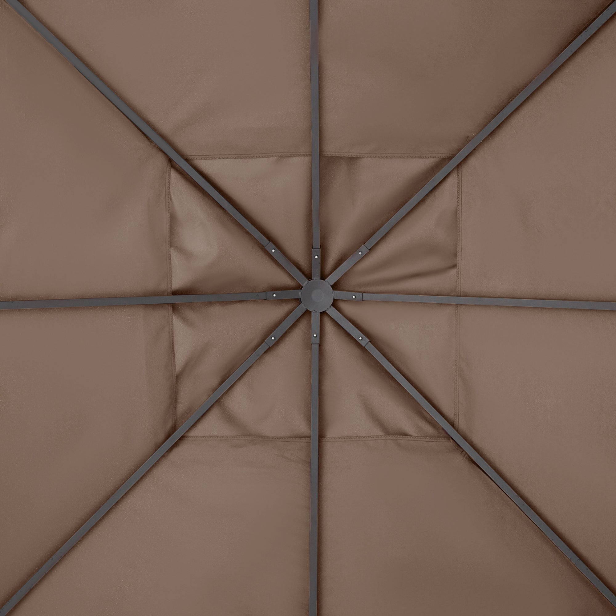 Replacement Roof 2.93x2.93m Gazebo Cover Sunshade Polyester Coffee