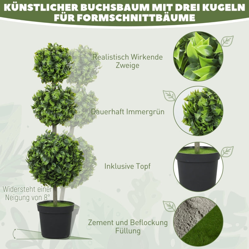 Kunstpflanzen, Plastikblätter beflockte Erde, Grün