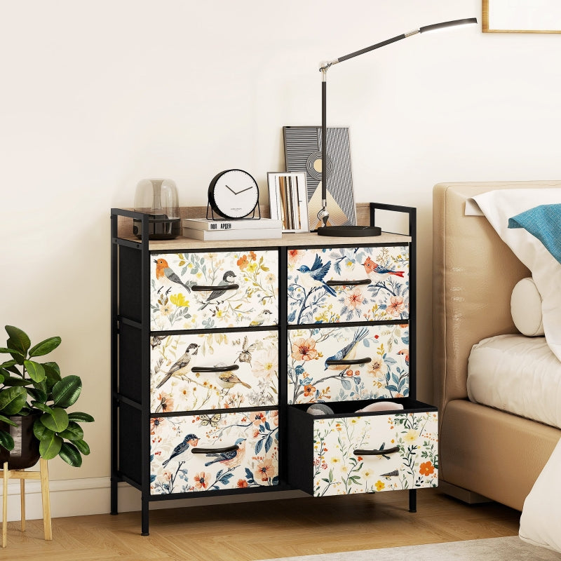 Chest of Drawers, 6-Drawer, White