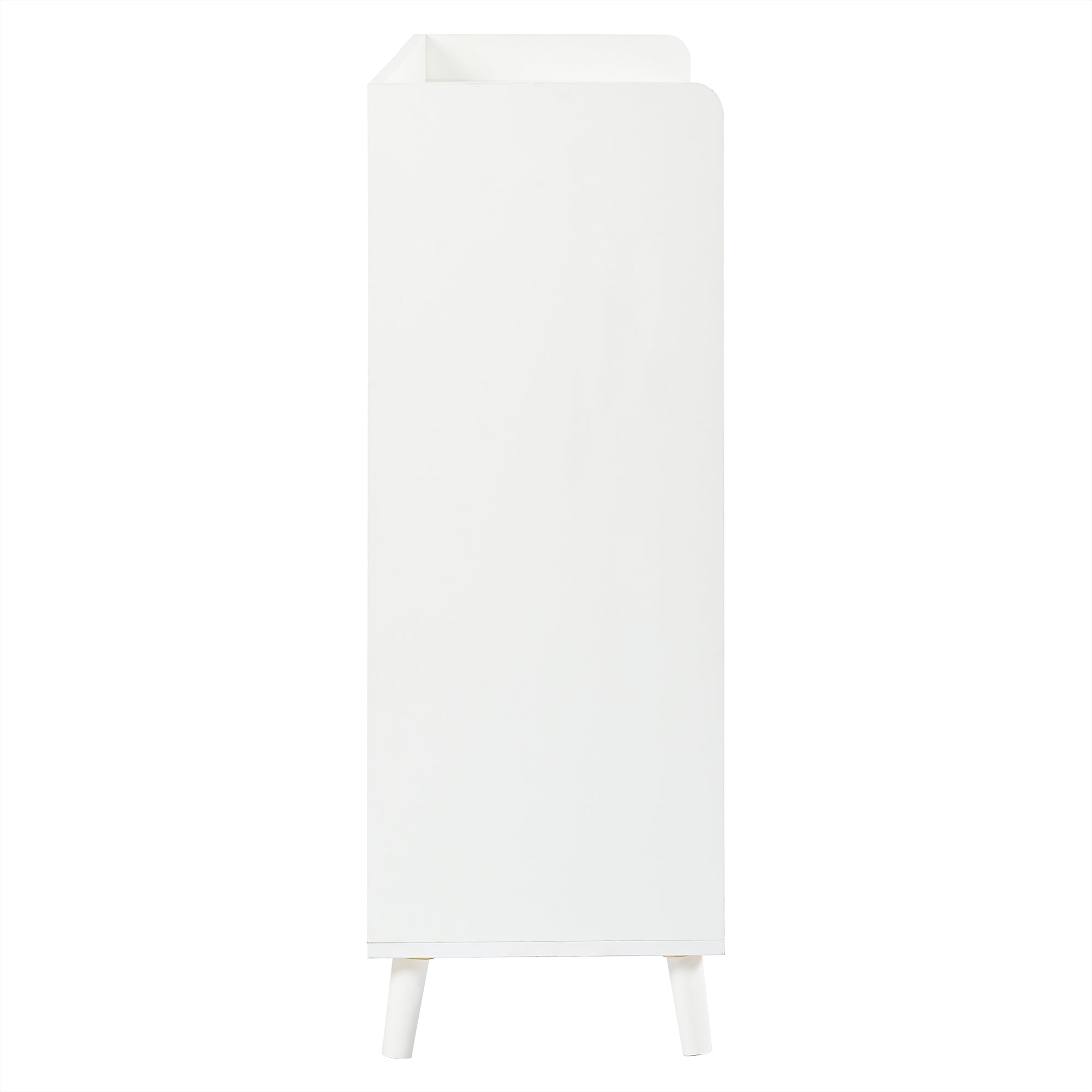 Modern Sideboard Chest of Drawers Shoe Cabinet with Large Storage, Adjustable Shelf, White