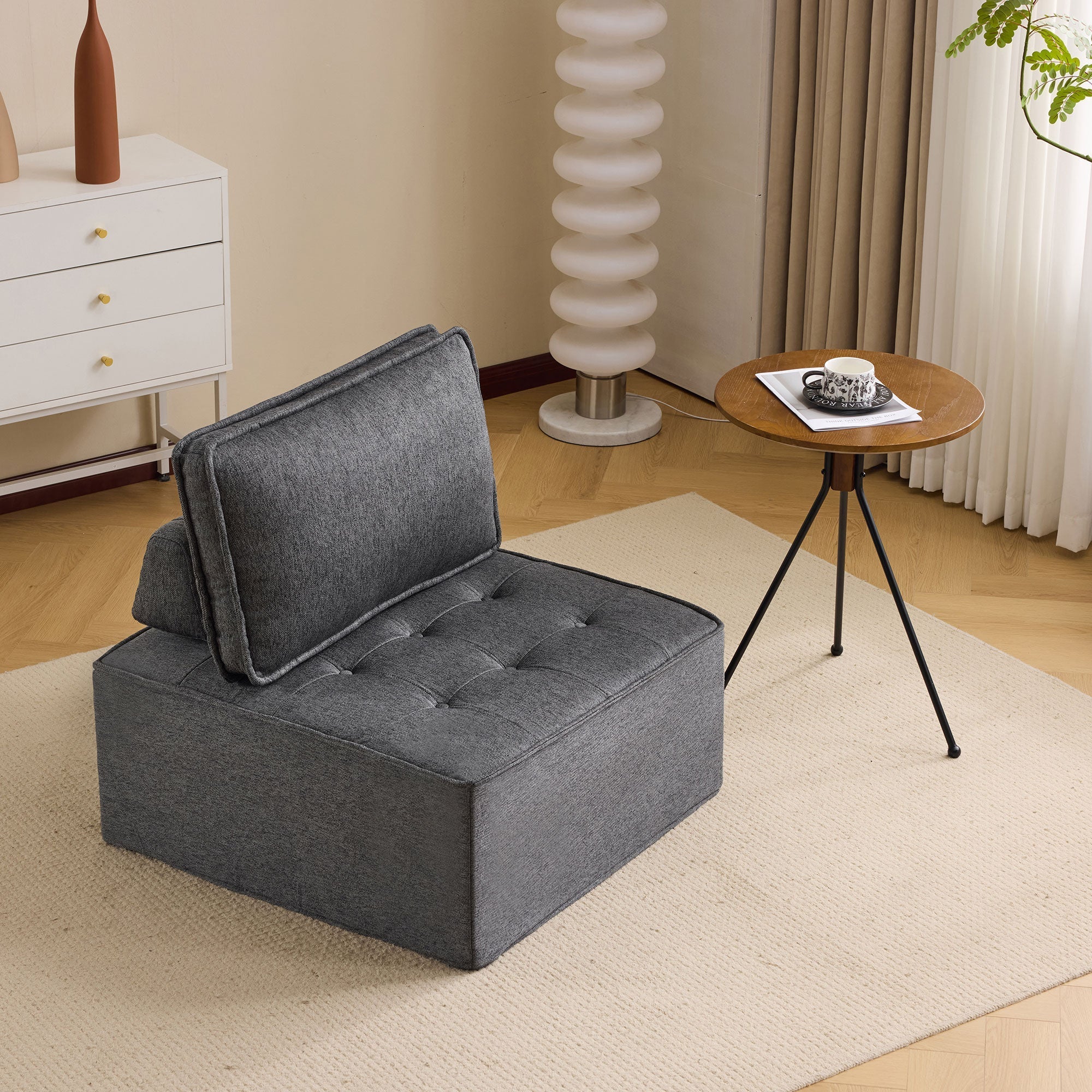 Einzelsessel: Kompakter Sessel für Wohnzimmer, Stoff
