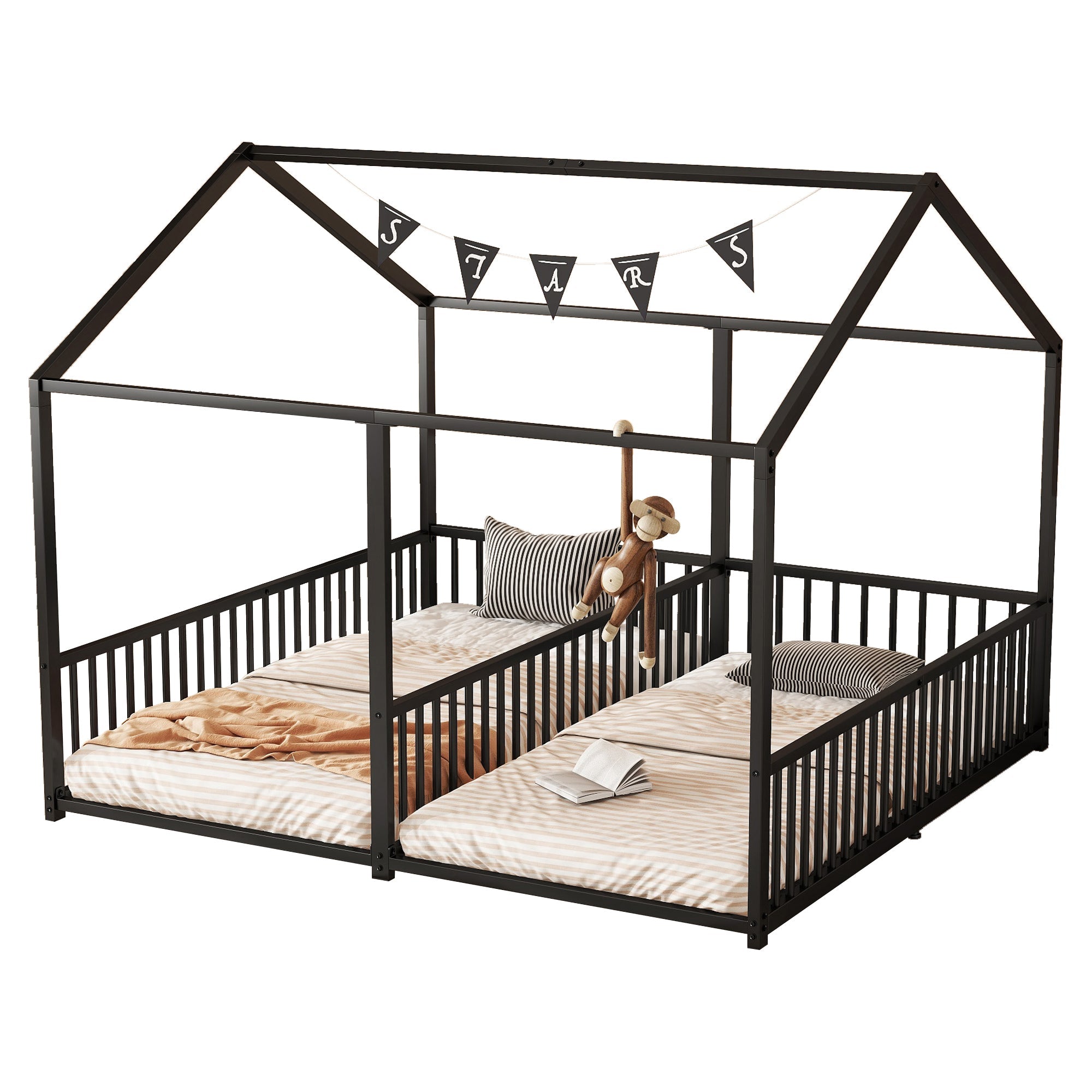 N636P196248B Bed Parts, Not Sold Separately, Black Metal
